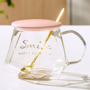 Female Cute Heat-resistant Glass Flower Tea Cup